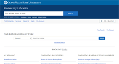 Desktop Screenshot of library.catalog.gvsu.edu